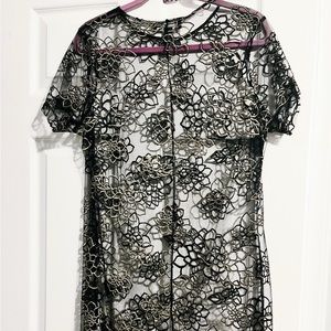 Sheer Floral Dress